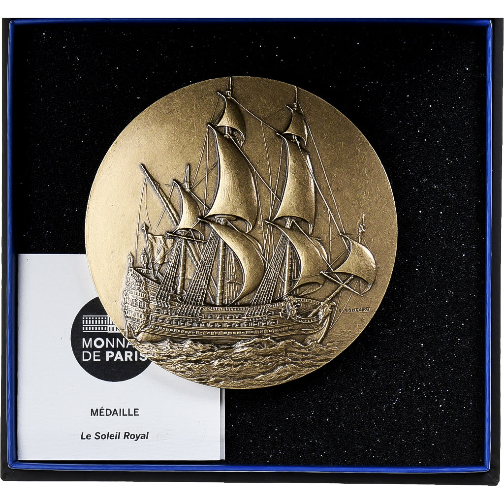 Frankreich, Medaille, Grands Navires Français, Le Soleil Royal, n.d., Bronze