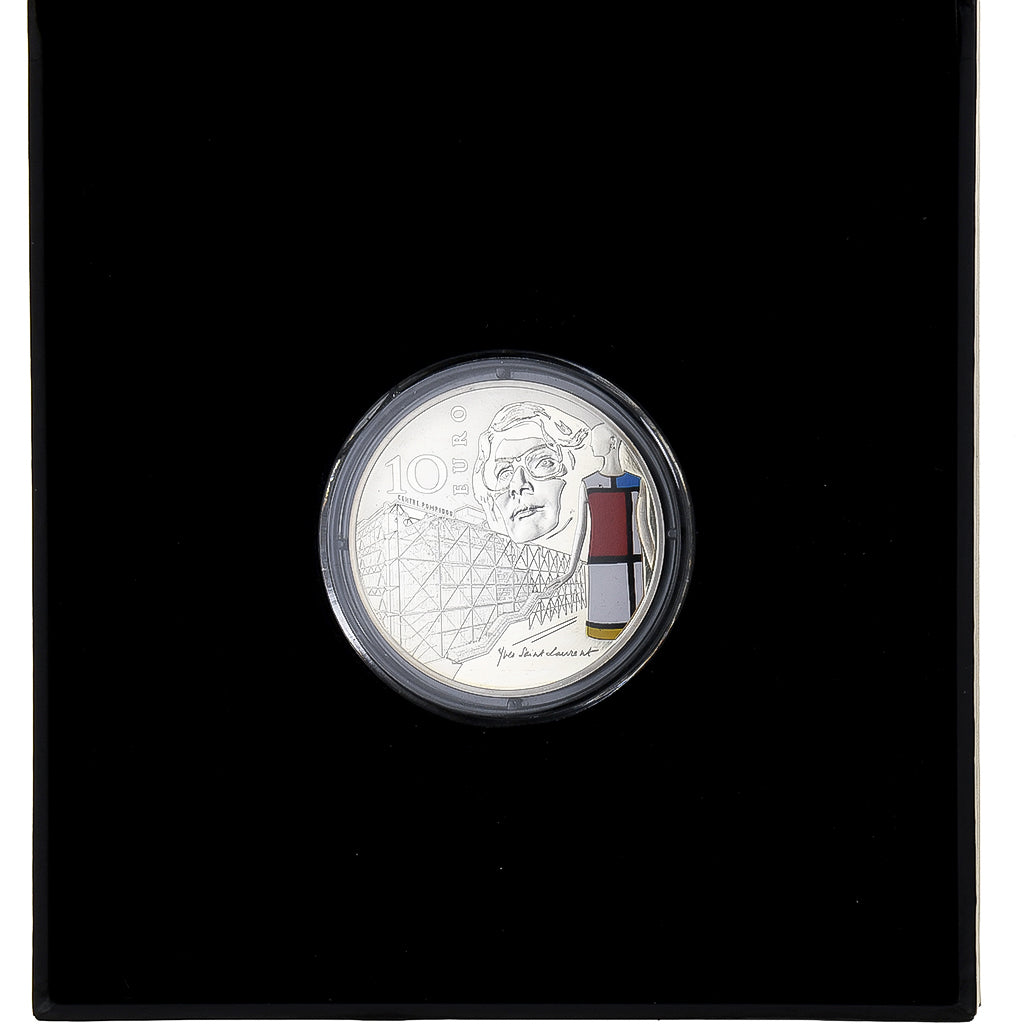 Francia, 10 Euro, Époque contemporaine, Yves Saint Laurent, Proof, Colorized