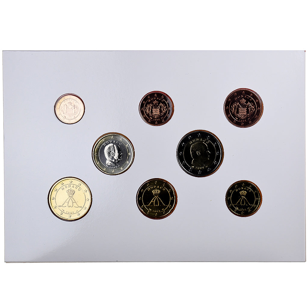 Monaco, Albert II, Coffret 1c. à 2€, BU, 2009, MDP, n.v.t., FDC