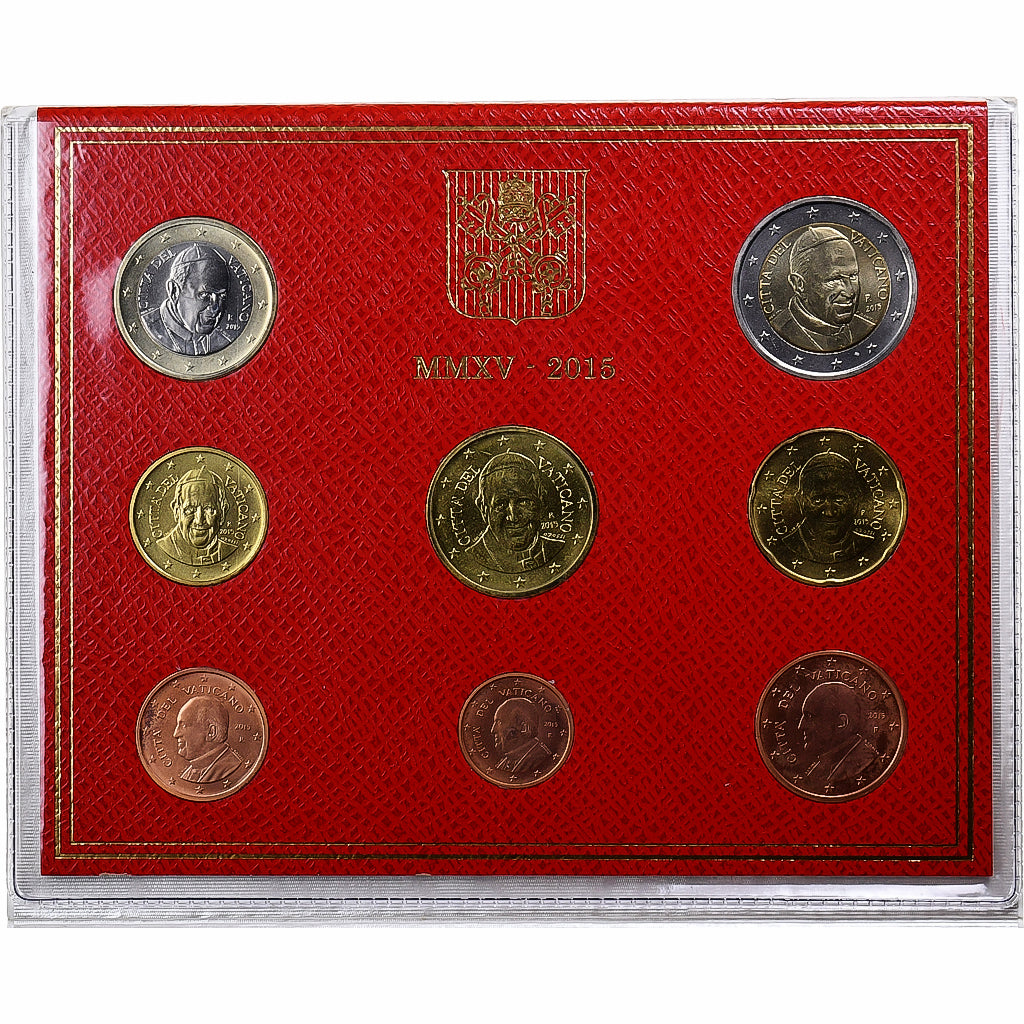 Vatican, Francis, Set 1 ct. - 2 Euro, BU, 2015, Rome, MS(65-70)