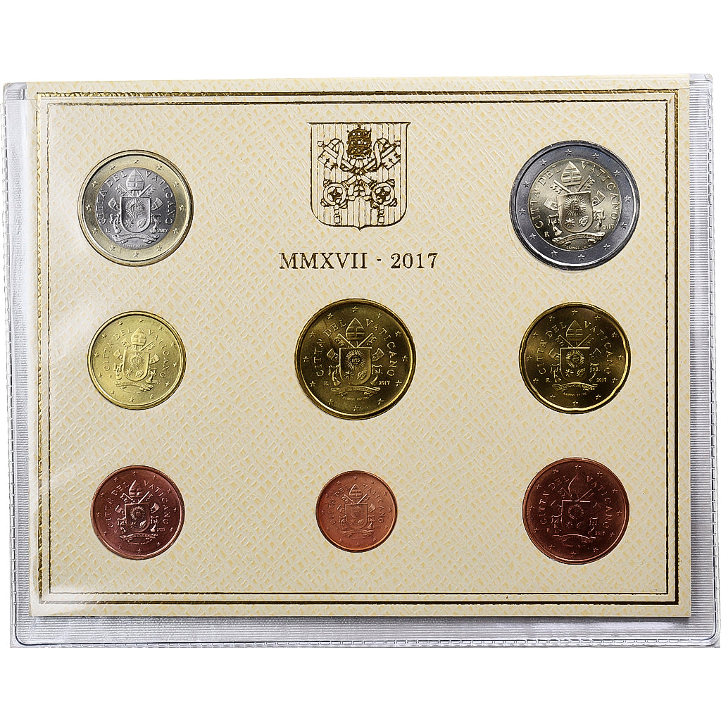 Vatican, Francis, Set 1 ct. - 2 Euro, BU, 2017, Rome, MS(65-70)