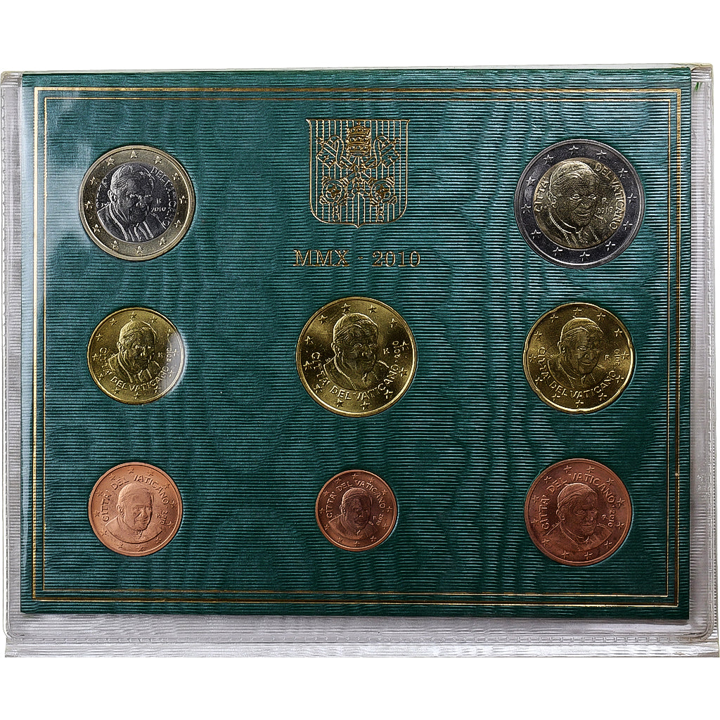Vatican, Benedict XVI, Set 1 ct. - 2 Euro, BU, 2010, Rome, MS(65-70)