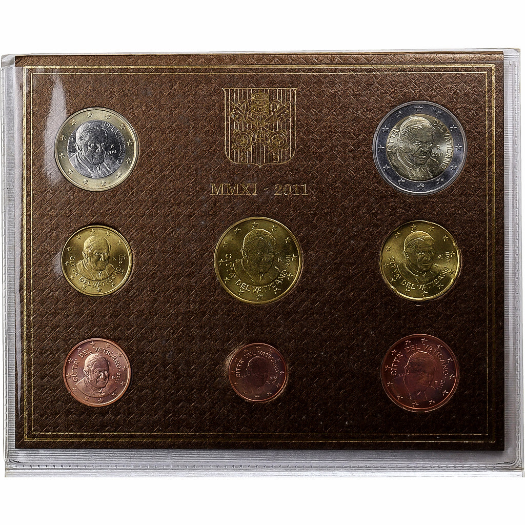 Vatican, Benedict XVI, Set 1 ct. - 2 Euro, BU, 2011, Rome, MS(65-70)