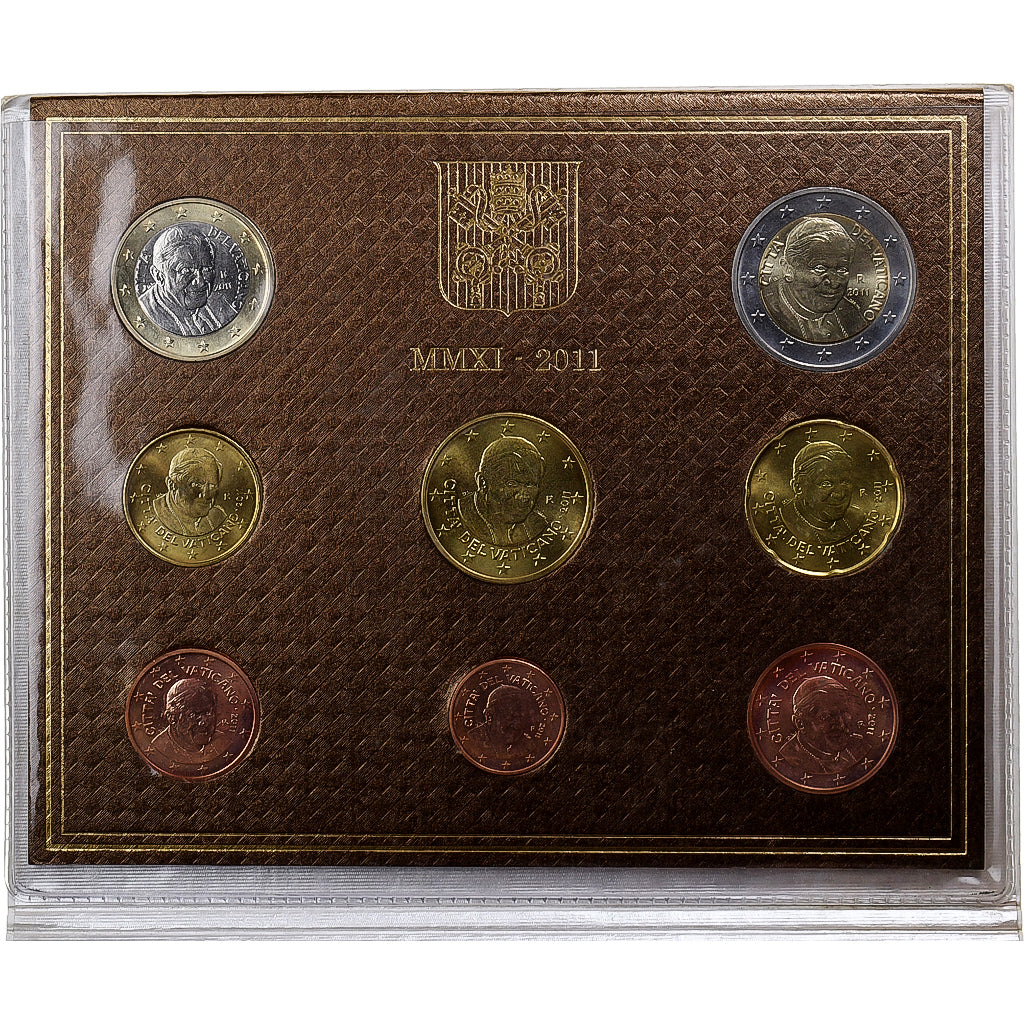 Vatican, Benedict XVI, Set 1 ct. - 2 Euro, BU, 2011, Rome, MS(65-70)