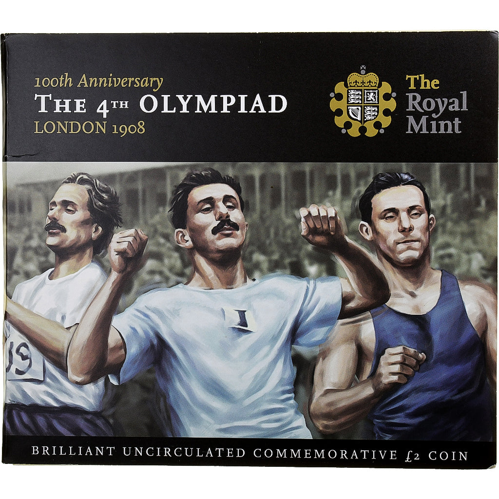 Reino Unido, 2 Pounds, 1908 London Olympic Centenary, 2008, London, BU