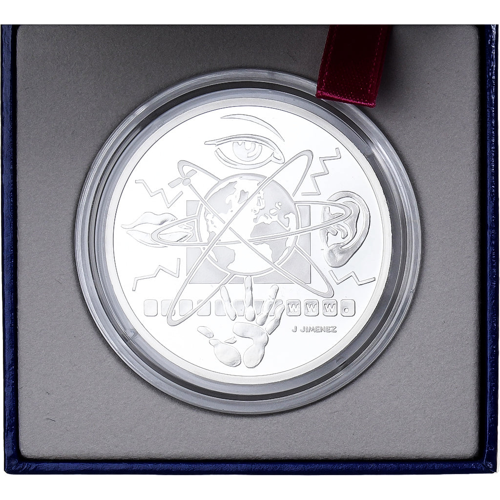 France, 10 Francs, Communication, 2000, MDP, BE, Argent, FDC