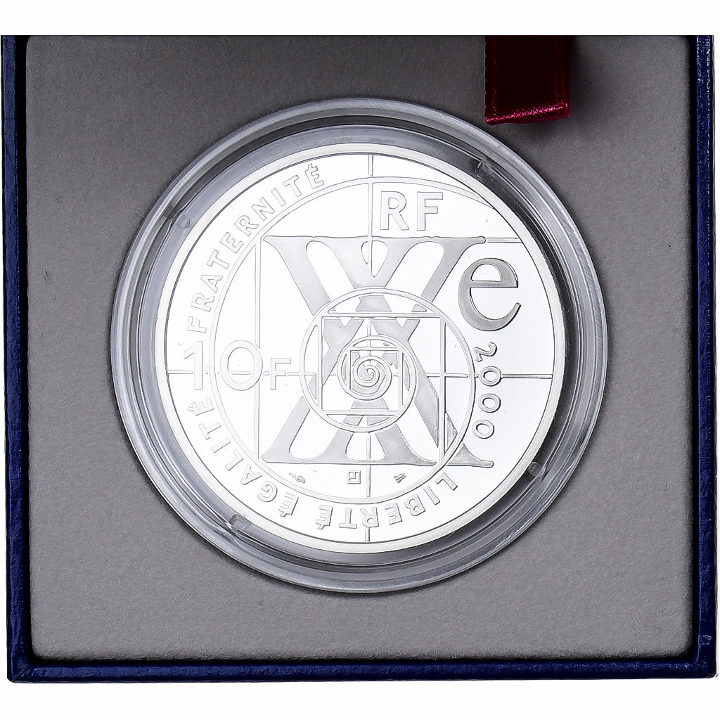 France, 10 Francs, Physics, 2000, MDP, Proof, Silver, MS(65-70)