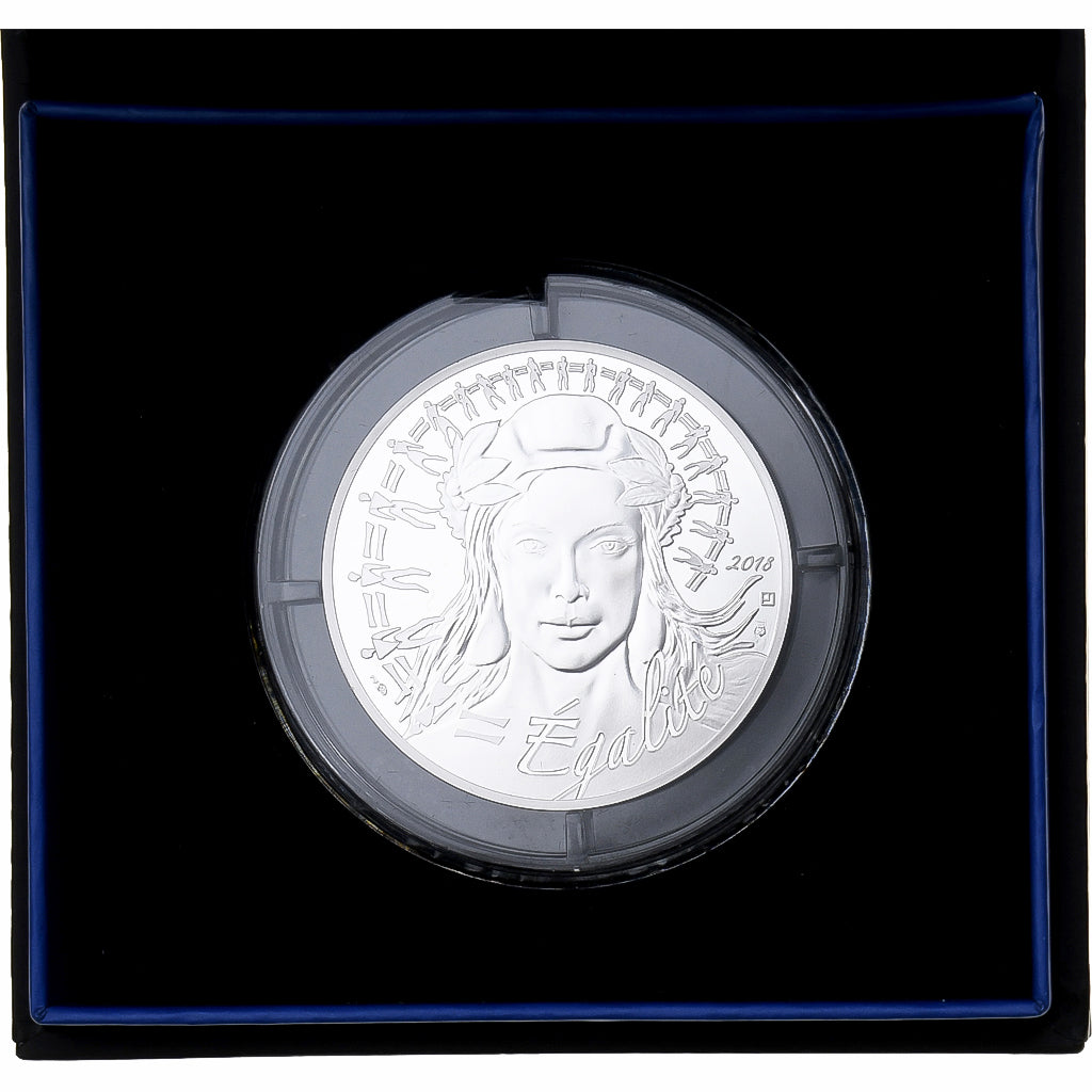 France, 20 Euro, Marianne, Egalité, Proof, 2018, MDP, Silver, MS(65-70)