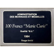 Frankreich, 100 Francs, Marie Curie, 1984, MDP, BU, Silber, STGL
