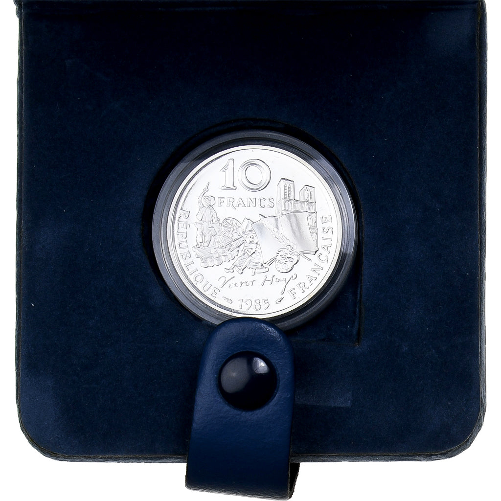 France, 10 Francs, Victor Hugo, 1985, MDP, Proof, Silver, MS(65-70)