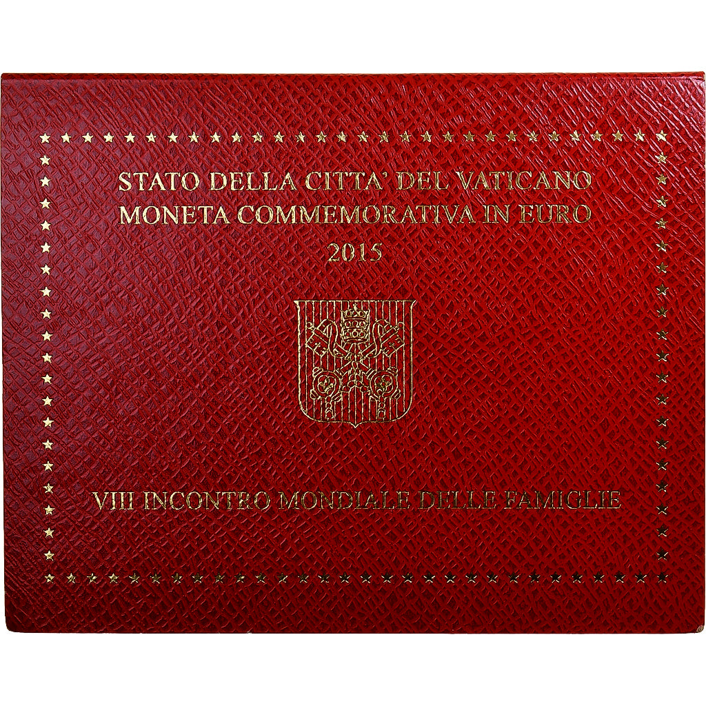 Vatican, 2 Euro, 8th World Meeting of Families, 2015, Rome, Bi-Metallic