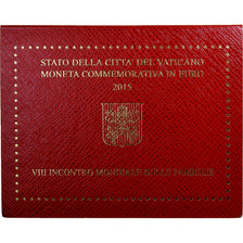 Vatican, 2 Euro, 8th World Meeting of Families, 2015, Rome, Bi-Metallic