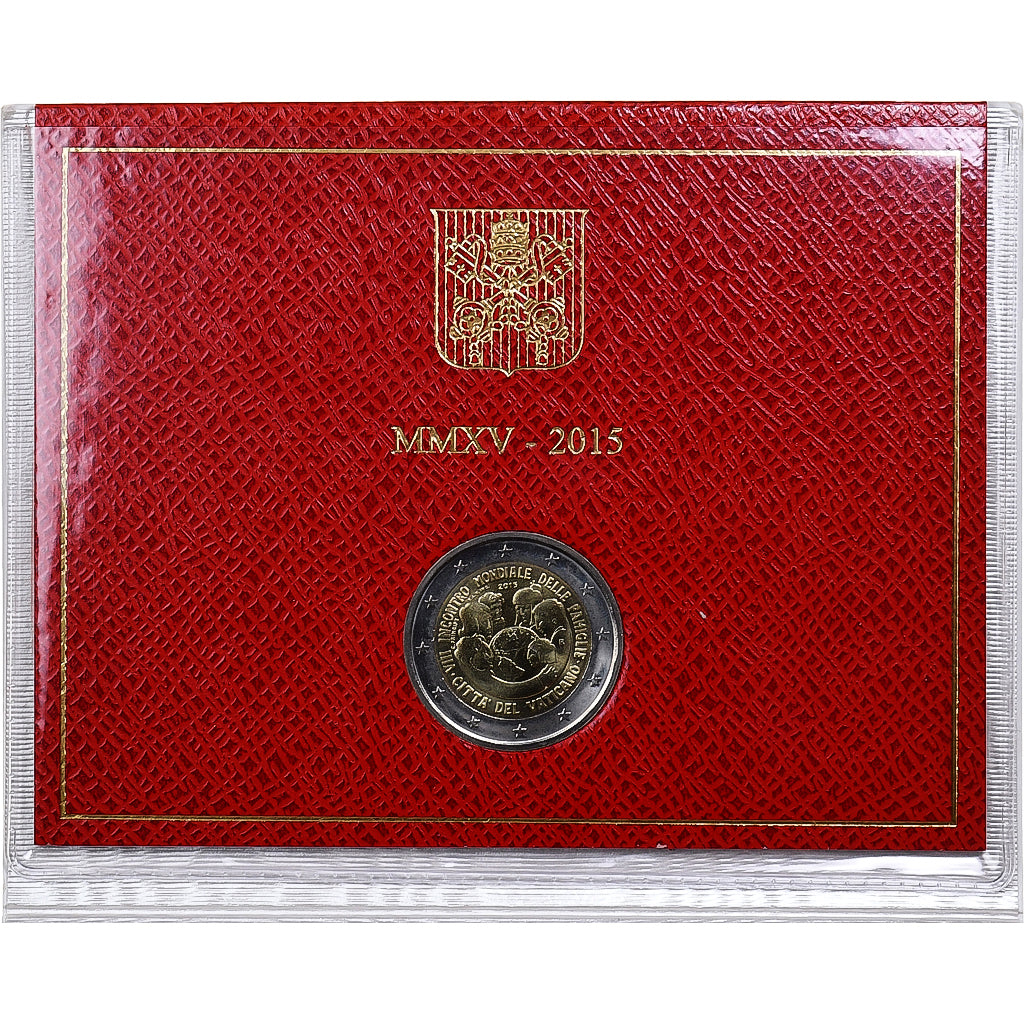 Vatican, 2 Euro, 8th World Meeting of Families, 2015, Rome, Bi-Metallic