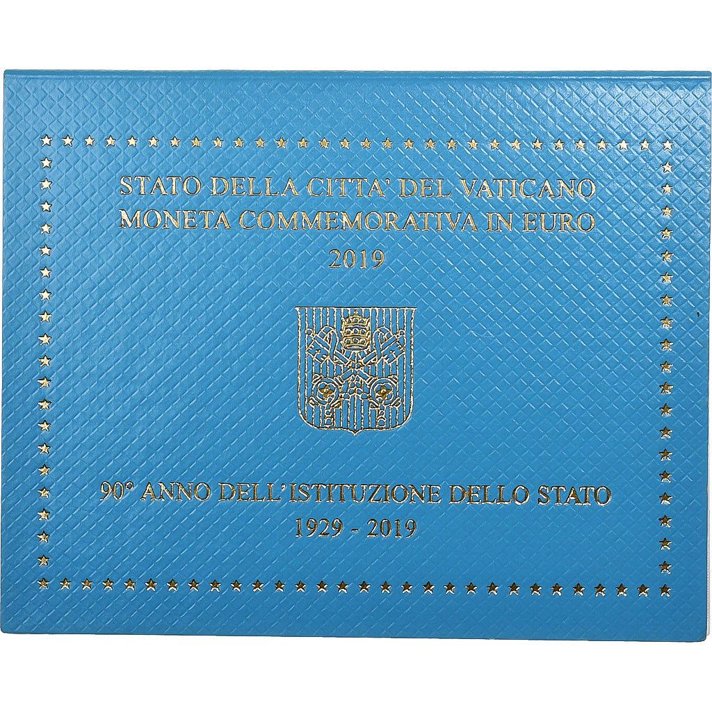 Watykan, 2 Euro, Foundation of the Vatican, 90th Anniversary, 2019, Rome