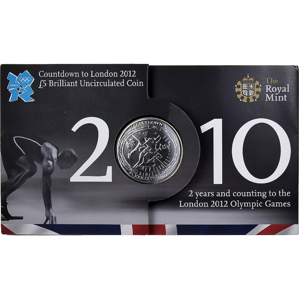 Grande-Bretagne, Elizabeth II, 5 Pounds, 2012 Olympics London, Countdown, 2010