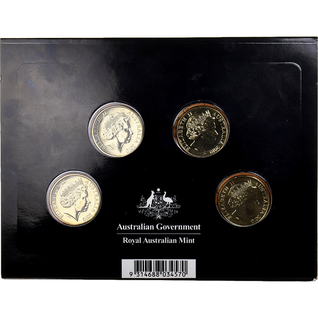 Australia, 4x 1 Dollar, 2010, Perth, BU, MS(65-70)