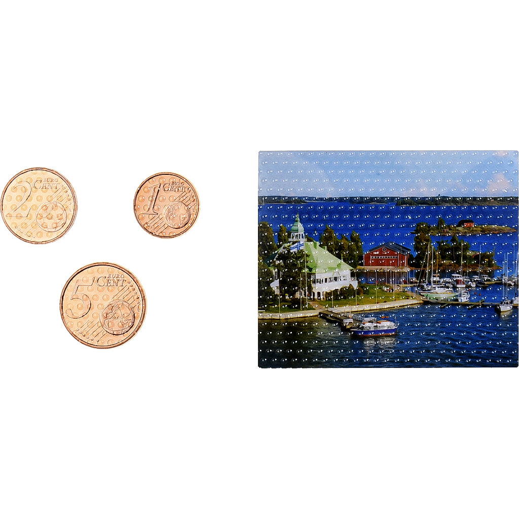 Finland, Set 1 ct., 2 cts. et 5 cts., Mixed Dates, Vantaa, Copper Plated Steel