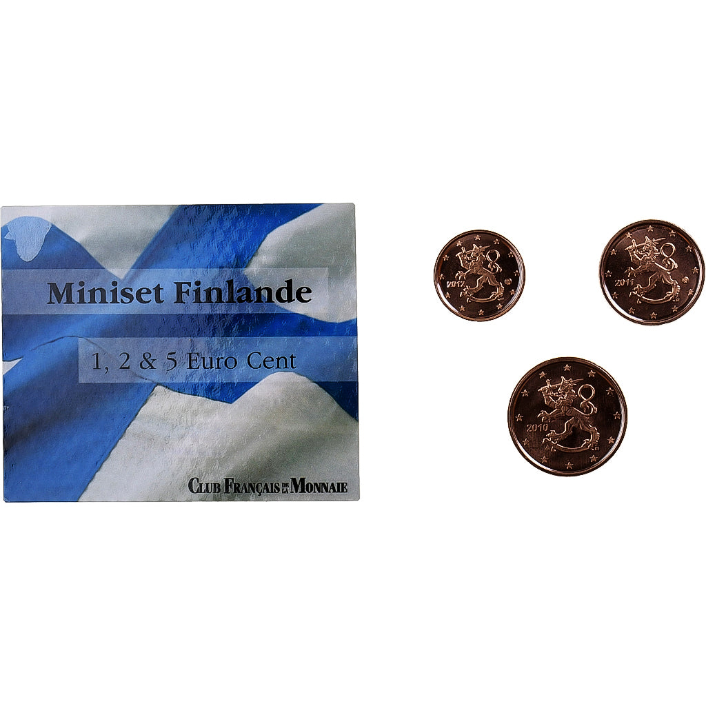 Finland, Set 1 ct., 2 cts. et 5 cts., Gemengde jaren, Vantaa, Copper Plated