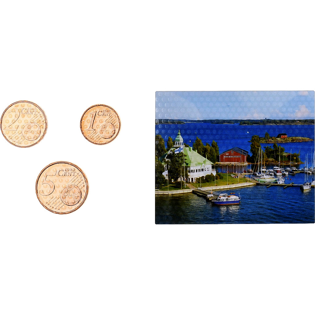 Finland, Set 1 ct., 2 cts. et 5 cts., Gemengde jaren, Vantaa, Copper Plated