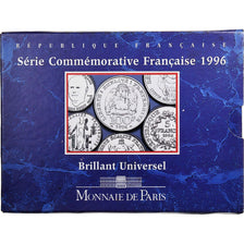 France, Coffret 1 F., 5 F., 100F, Série Commémorative Française, 1996, MDP
