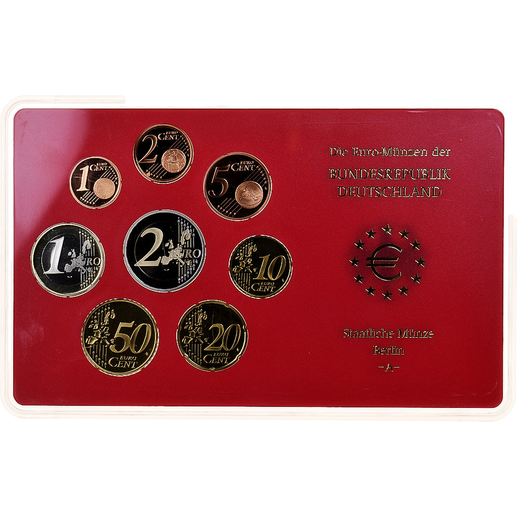 Alemanha, Set 1 ct. - 2 Euro, Proof, 2003, Berlin, N/D, MS(65-70)