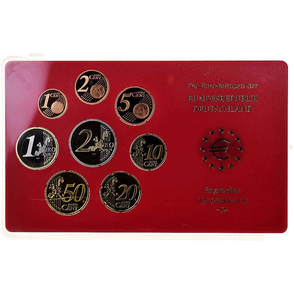 Alemanha, Set 1 ct. - 2 Euro, Proof, 2003, Munich, N/D, MS(65-70)