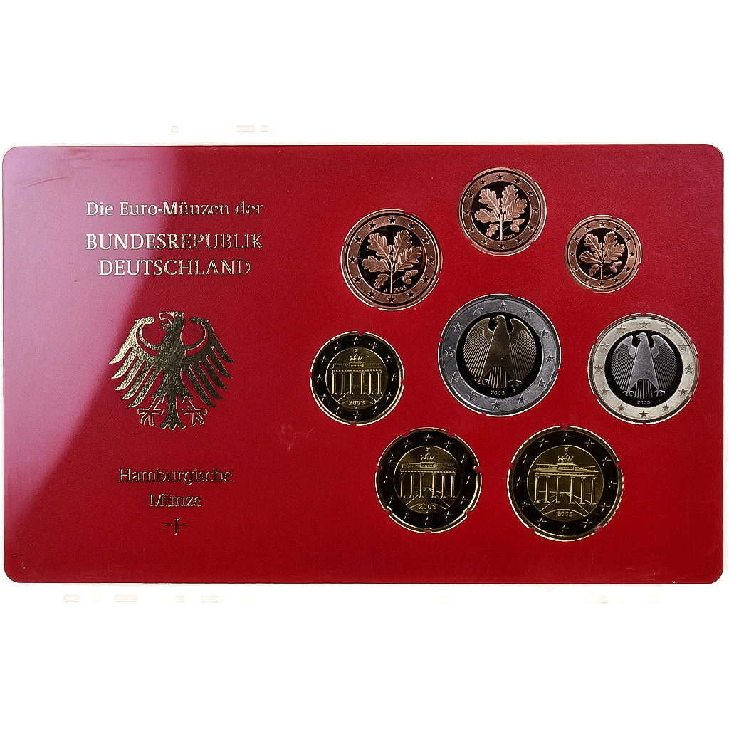Alemanha, Set 1 ct. - 2 Euro, Proof, 2003, Hamburg, N/D, MS(65-70)