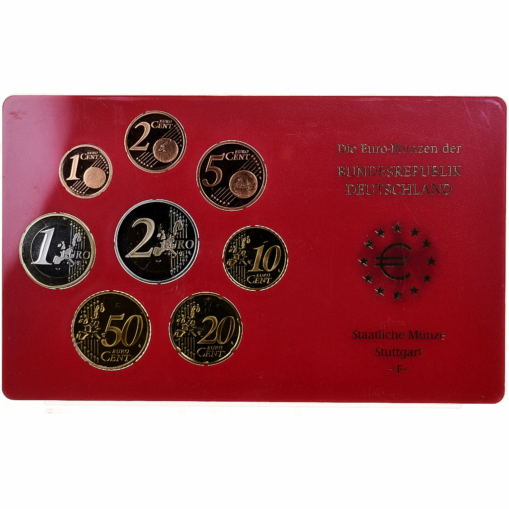 Germany, Set 1 ct. - 2 Euro, Proof, 2003, Stuttgart, MS(65-70)