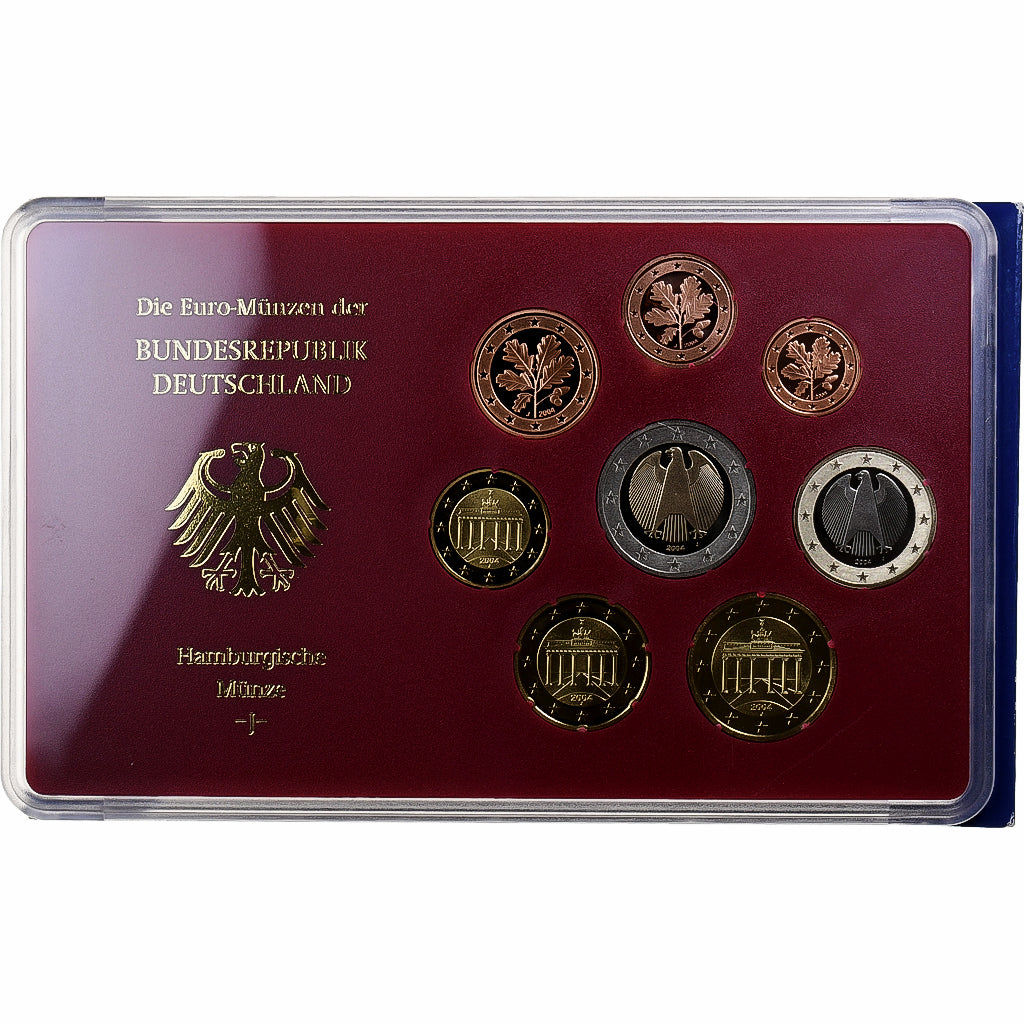 Germany, Set 1 ct. - 2 Euro, Proof, 2004, Hamburg, MS(65-70)