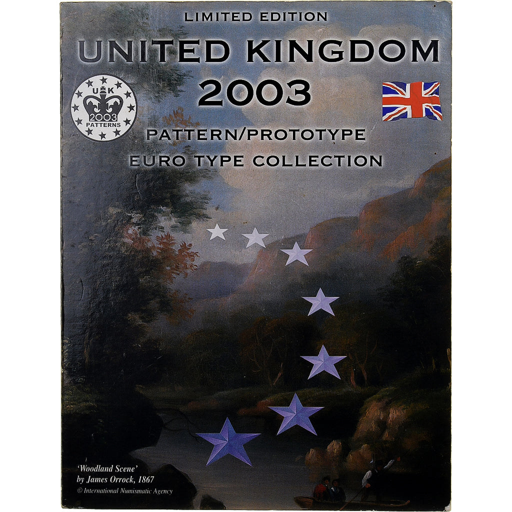 Royaume-Uni, Set 1 ct. - 2 Euro, Essai-Trial, 2003, FDC