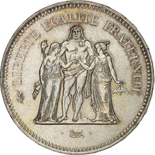 France, 50 Francs, Hercule, 1978, Paris, Silver, MS(60-62), Gadoury:882