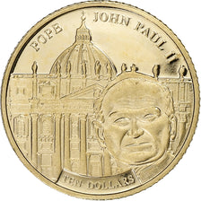 Liberia, 10 Dollars, John Paul II, 2003, Proof, Gold, MS(65-70)