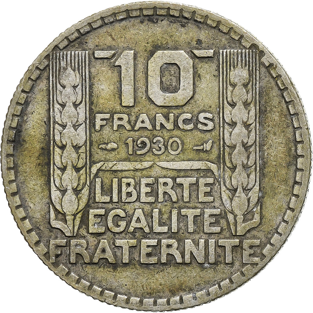 France, 10 Francs, Turin, 1930, Paris, Silver, VF(20-25), Gadoury:801