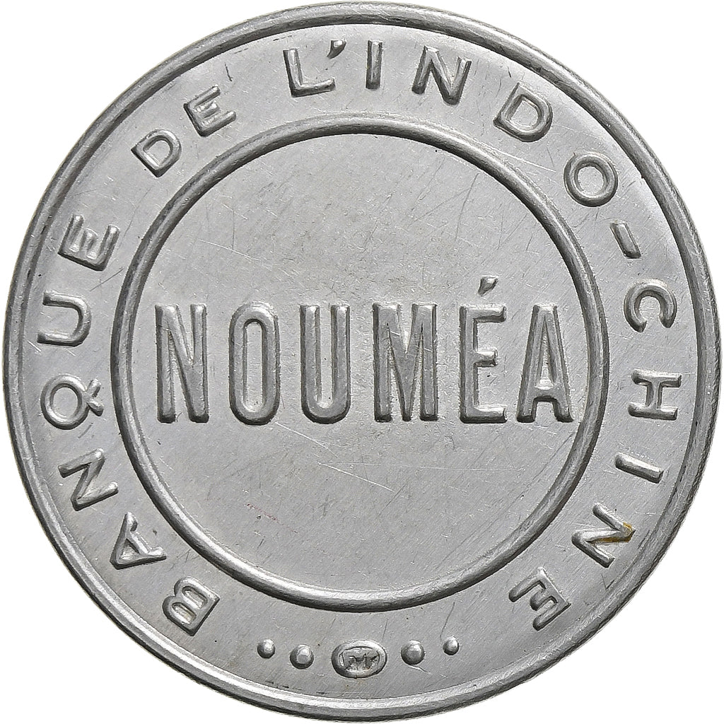 New Caledonia, Banque de l'Indo-Chine, 50 Centimes, n.d., Stamp-Coin