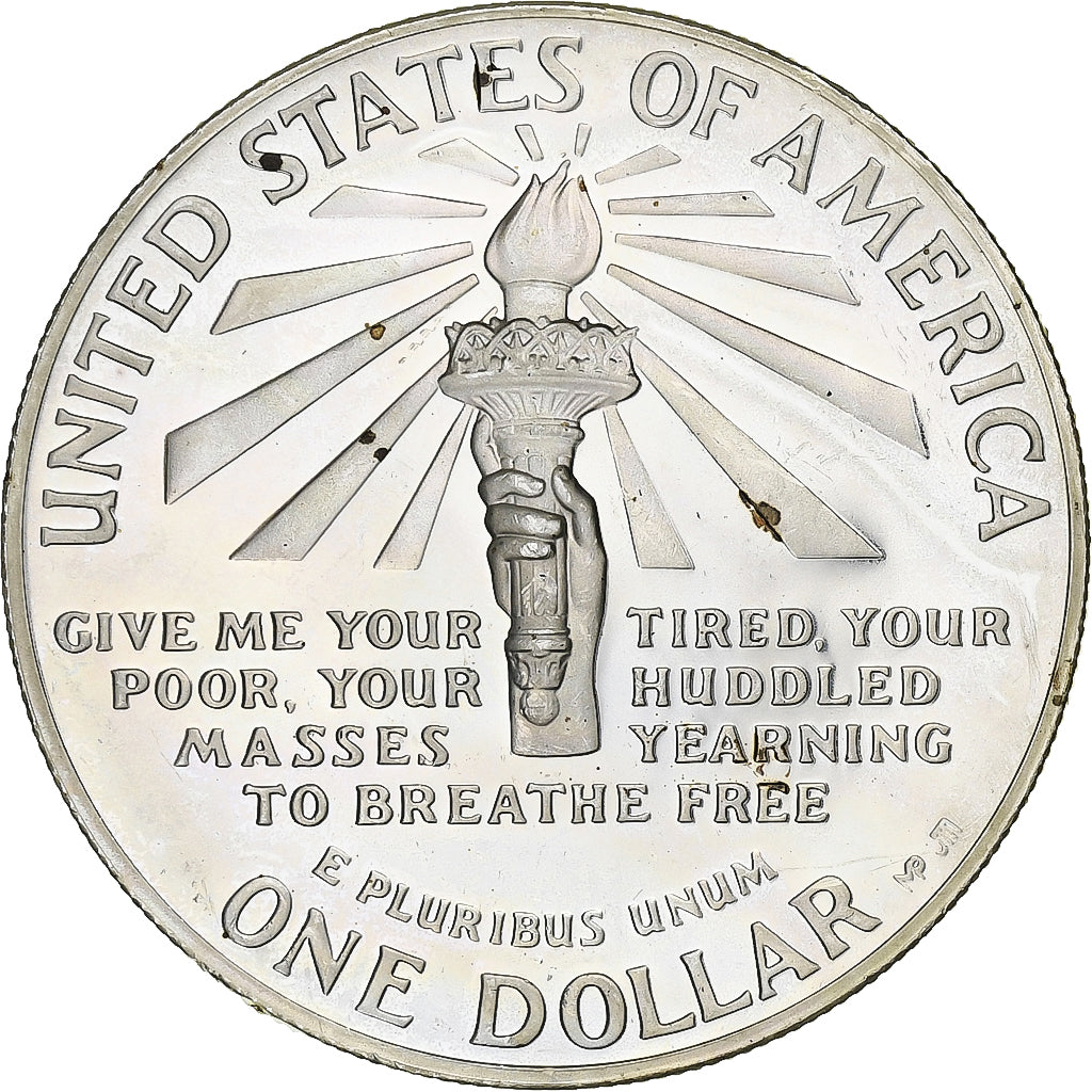United States, Dollar, Ellis Island, 1986, San Francisco, Proof, Silver, MS(63)
