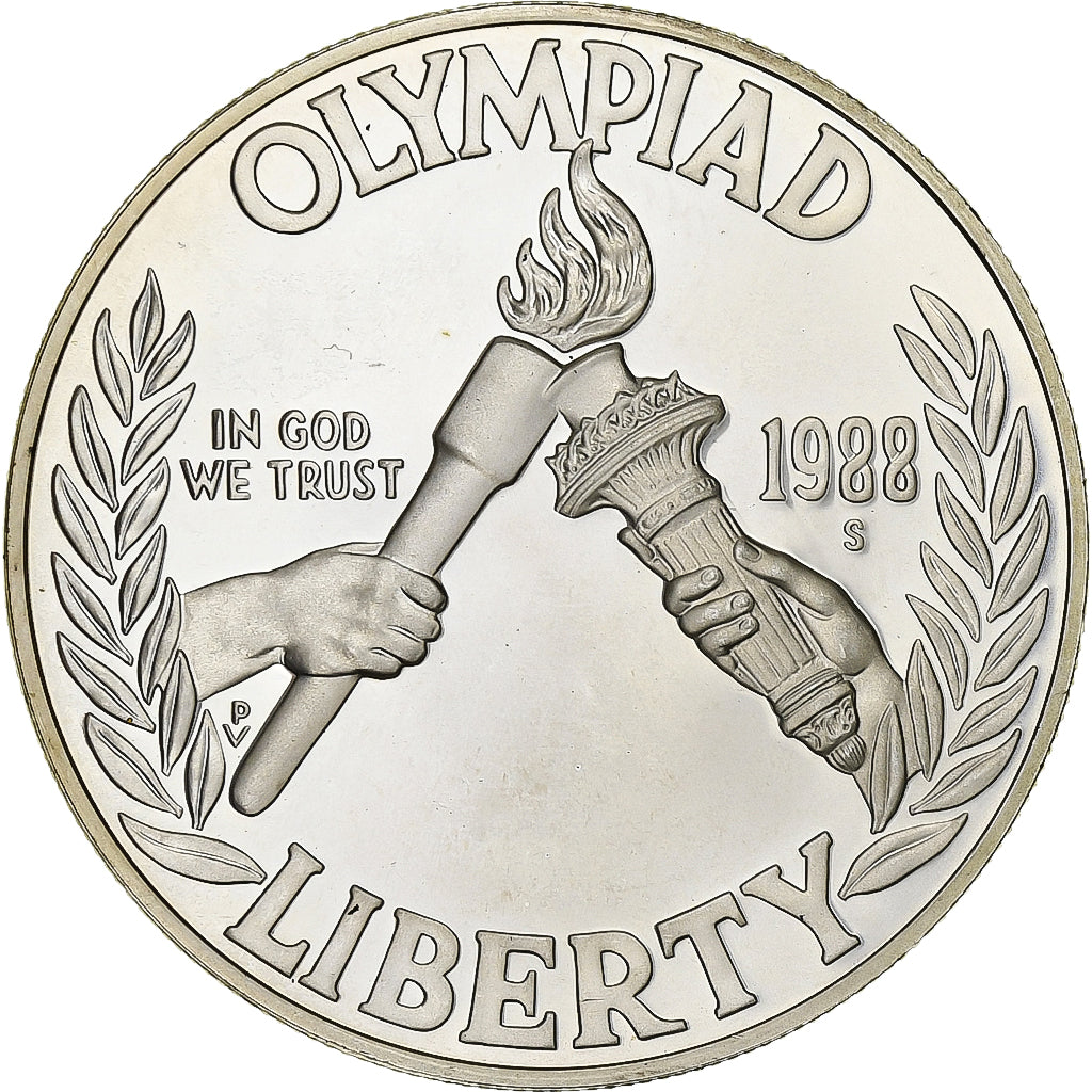 États-Unis, Dollar, 1988 Seoul Olympiad, 1988, San Francisco, Argent, SPL