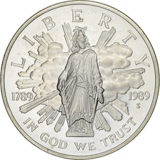 Stati Uniti, Dollar, Bicentenaire du Congrès, 1989, San Francisco, Argento, SPL