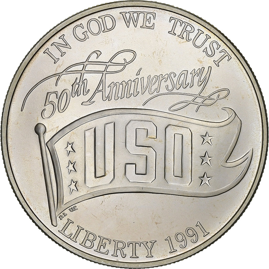 United States, Dollar, USO, 1991, Denver, Silver, MS(63)