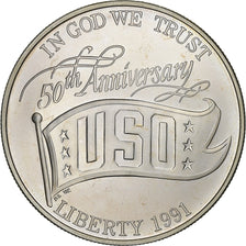 United States, Dollar, USO, 1991, Denver, Silver, MS(63)