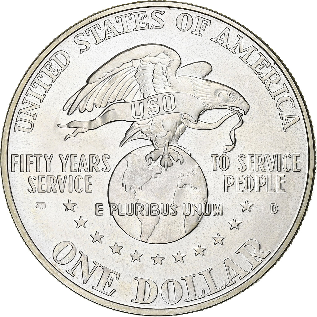 United States, Dollar, USO, 1991, Denver, Silver, MS(63)