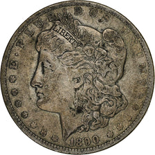 United States, Dollar, Morgan, 1890, New Orleans, Silver, EF(40-45)