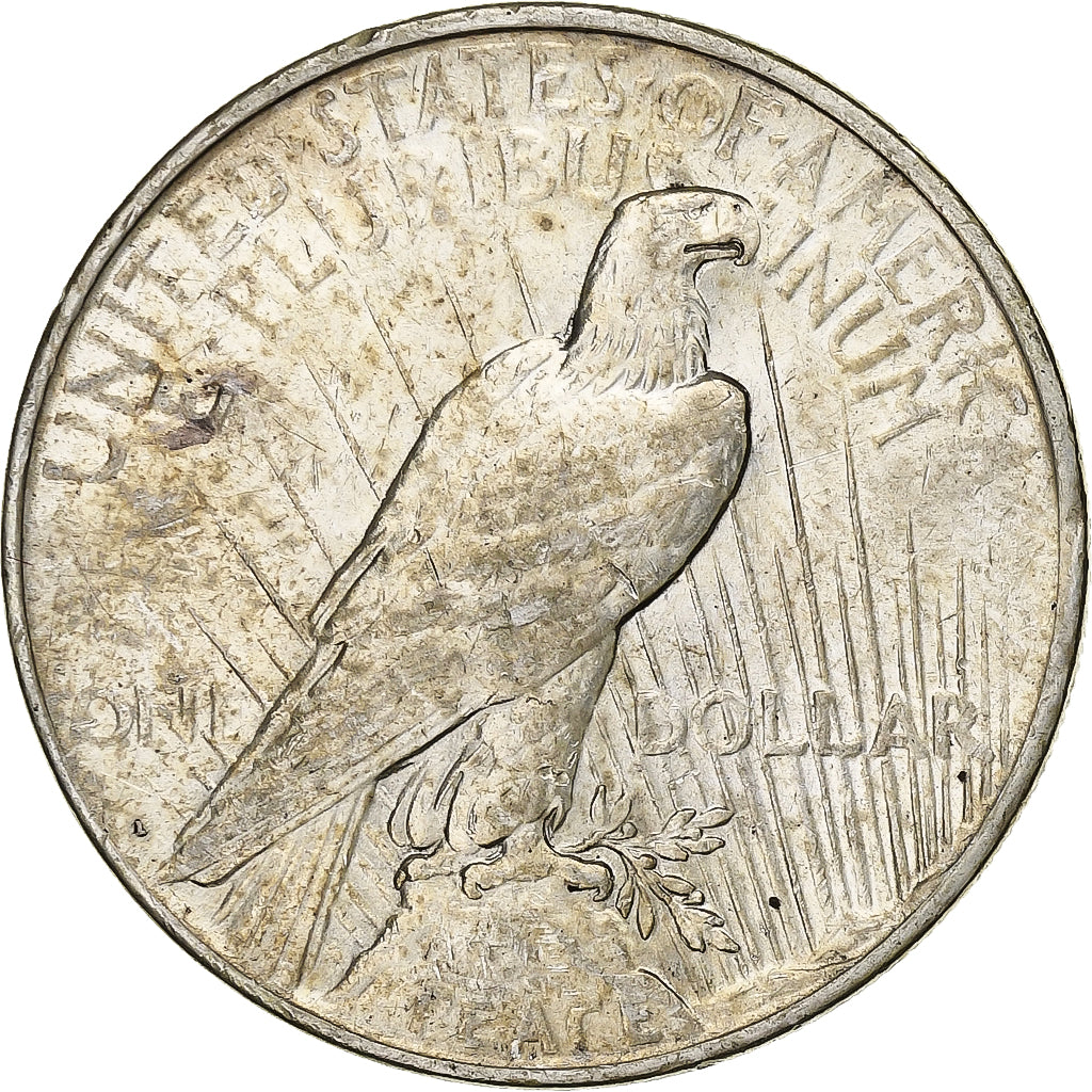 United States, Dollar, Peace, 1922, Denver, Silver, AU(50-53)