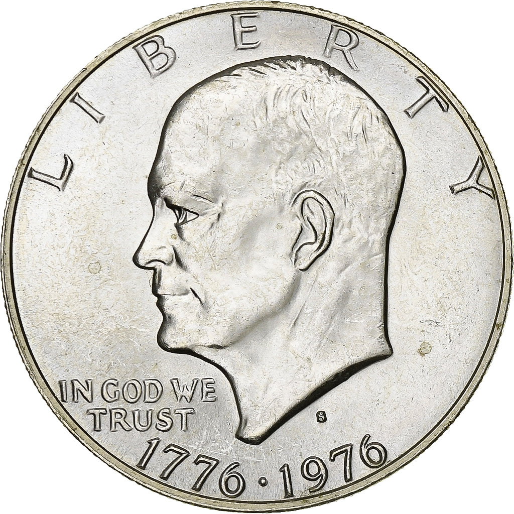 United States, Dollar, Eisenhower, 1976, San Francisco, Silver, MS(60-62)