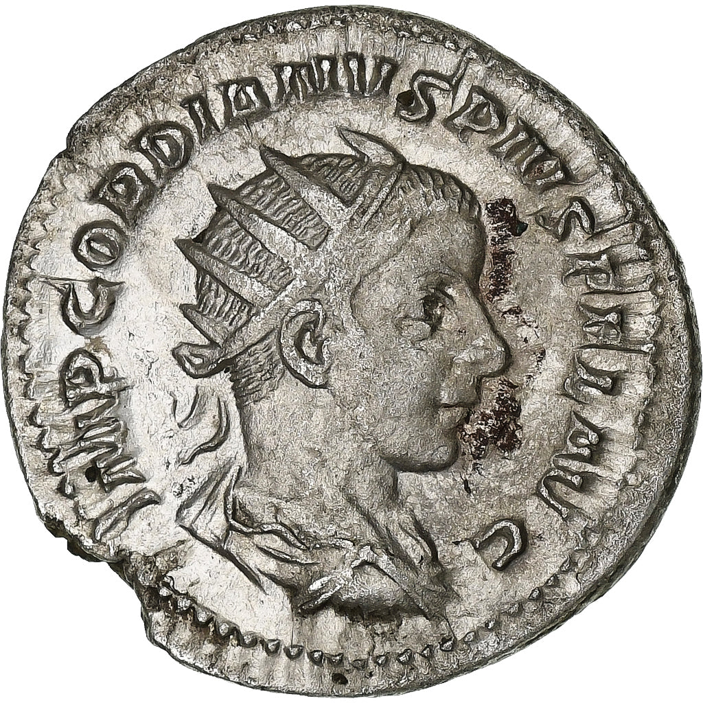 Gordian III, Antoninianus, 241-243, Rome, Silver, AU(50-53), RIC:84