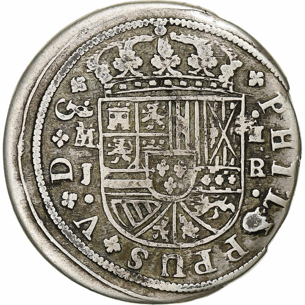 Spain, Philip V, 2 Reales, 1717, Madrid, Silver, VF(30-35), KM:296