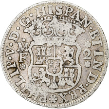 Messico, Philip V, 2 Reales, 1737, Mexico City, Argento, MB, KM:84