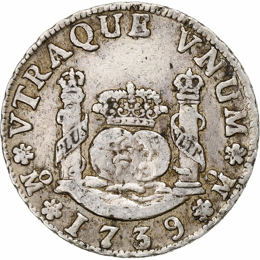 Mexico, Philip V, 2 Reales, 1739, Mexico City, Silver, VF(30-35), KM:84