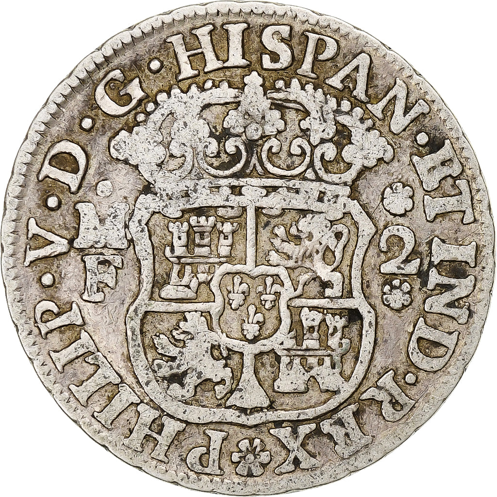 Mexico, Philip V, 2 Reales, 1740, Mexico City, Silver, VF(20-25), KM:84