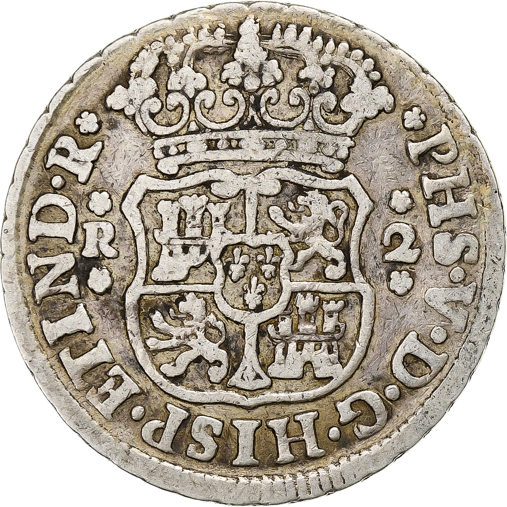 Mexique, Philip V, 2 Reales, 1746, Mexico City, Argent, TB, KM:85