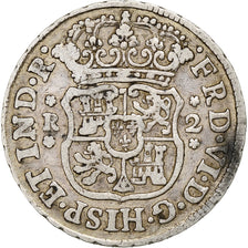 Messico, Philip V, 2 Reales, 1749, Mexico City, Argento, MB, KM:85